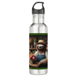 Sloth Florist 710 Ml Water Bottle