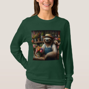 Sloth Florist T-Shirt