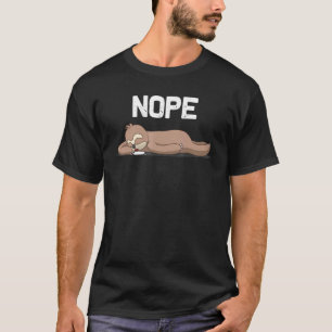 Sloth For Men Women Brown Fur Lazy Sleep Animal 6 T-Shirt
