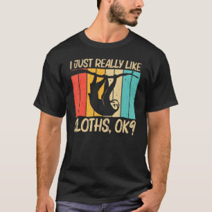 Sloth For Men Women Lazy Sloth Animal T-Shirt
