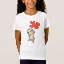 Sloth For Valentine's Day Cute Animals With Hearts