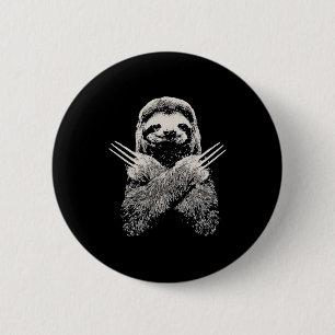 Sloth Funny Costume Gift For Lazy S 2 Inch Round Button