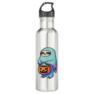 Sloth Ghost Halloween Oversized T-Shirt 710 Ml Water Bottle