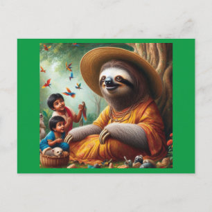 Sloth Grandma Postcard