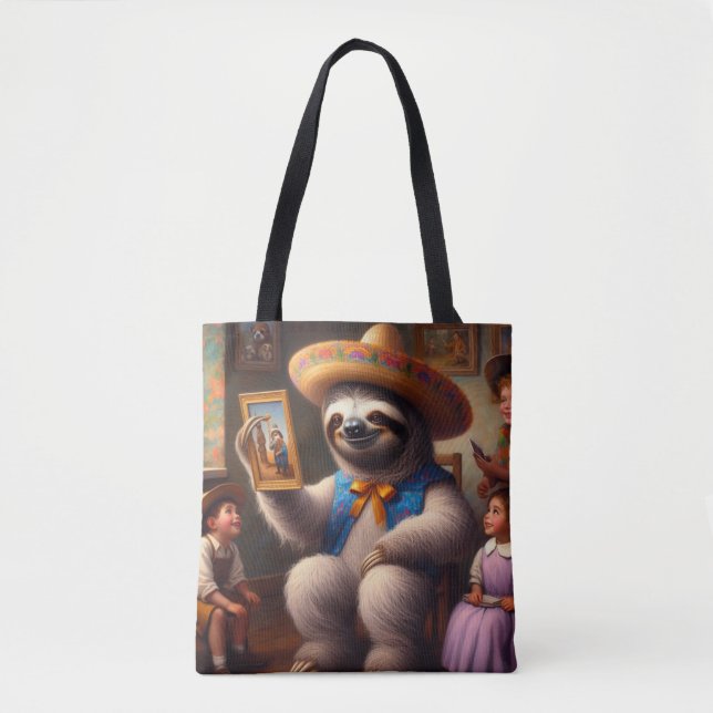 Sloth Grandpa Tote Bag (Front)