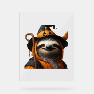 Sloth Halloween Classic T-Shirt Acrylic Sign