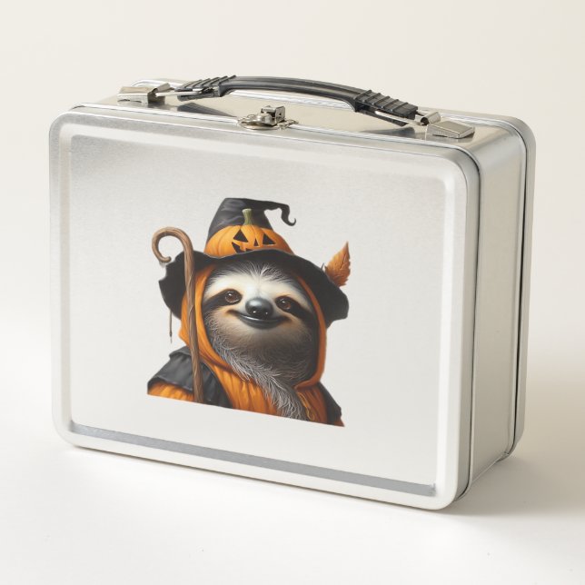 Sloth Halloween Classic T-Shirt Metal Lunch Box (Front)