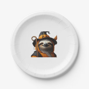 Sloth Halloween Classic T-Shirt Paper Plate