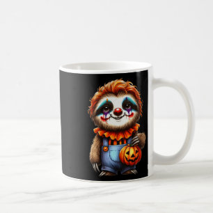 Sloth Halloween Clown Outfit Cute Kawaii Sloth Coffee Mug