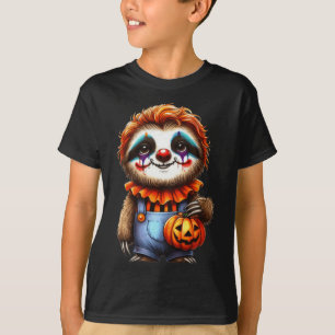 Sloth Halloween Clown Outfit Cute Kawaii Sloth  T-Shirt