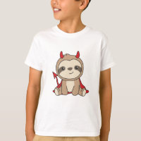 Sloth Halloween Cute Devil Witch Costume