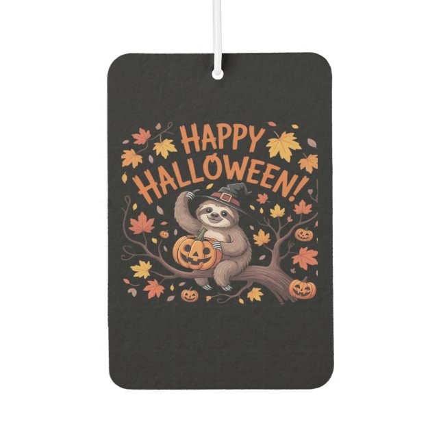 Sloth Halloween Day Classic T-Shirt Air Freshener (Front)