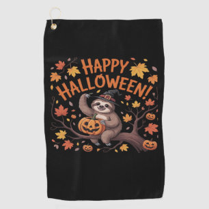 Sloth Halloween Day Classic T-Shirt Golf Towel