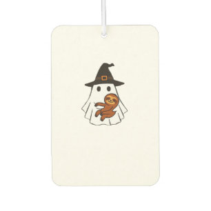 Sloth Halloween Ghost Witch Hat Animal Lovers Boys Air Freshener