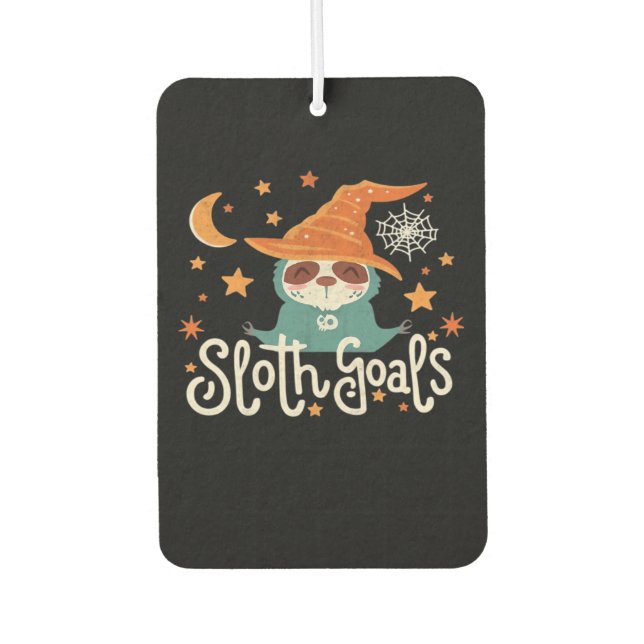 Sloth Halloween Goals Classic T-Shirt Air Freshener (Front)