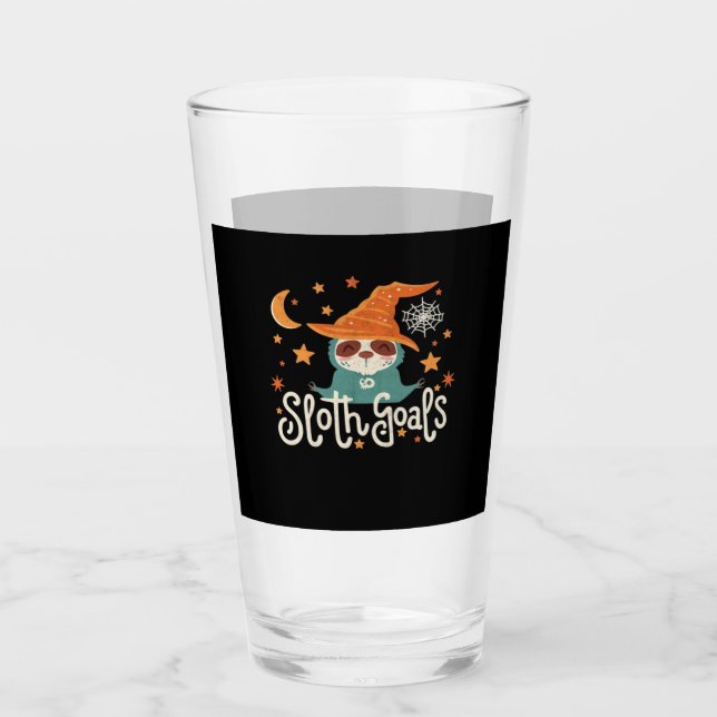Sloth Halloween Goals Classic T-Shirt Glass (Front)