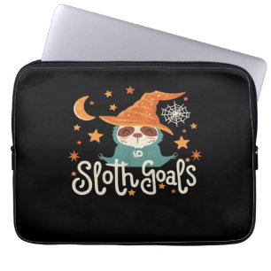 Sloth Halloween Goals Classic T-Shirt Laptop Sleeve