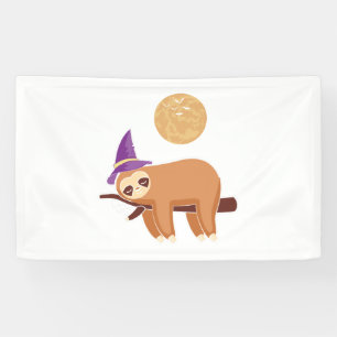 sloth halloween, halloween sloth banner
