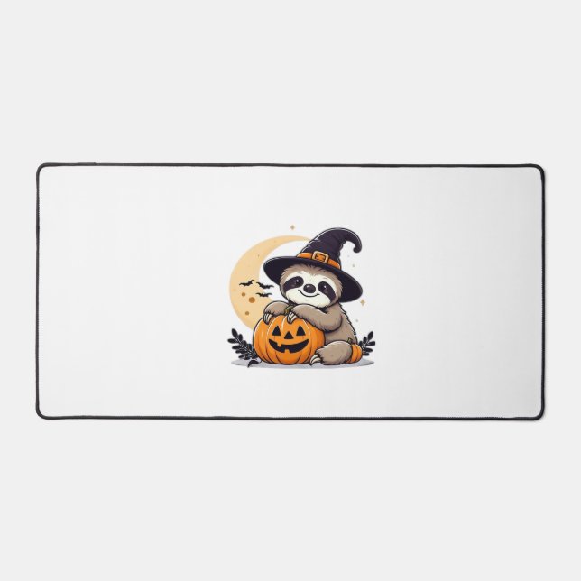 Sloth Halloween Motif Cute Classic T-Shirt Desk Mat (Front)