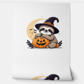Sloth Halloween Motif Cute Classic T-Shirt Wallpaper