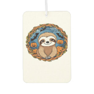 sloth, halloween, october, autumn, thanksgiving Ov Air Freshener
