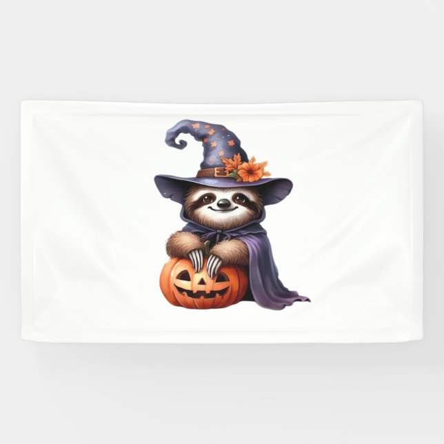 Sloth Halloween Outfit Classic T-Shirt Banner (Horizontal)