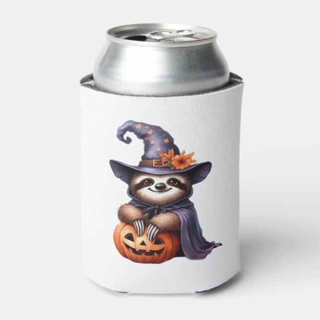 Sloth Halloween Outfit Classic T-Shirt Can Cooler (Can Front)