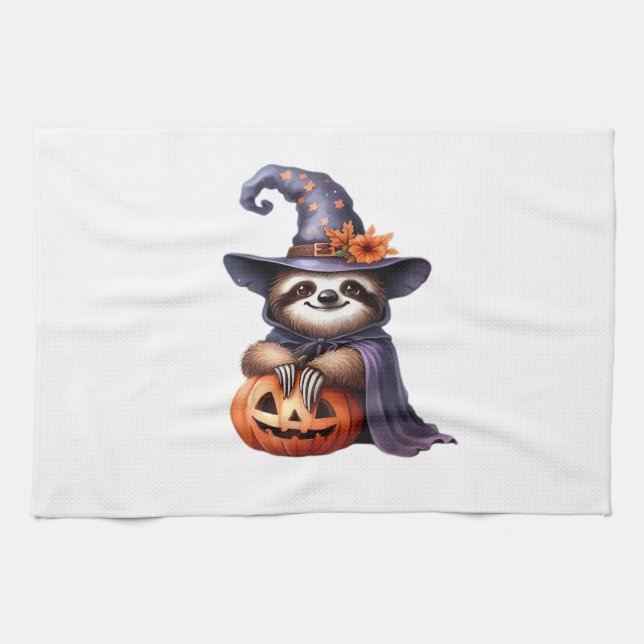 Sloth Halloween Outfit Classic T-Shirt Kitchen Towel (Horizontal)