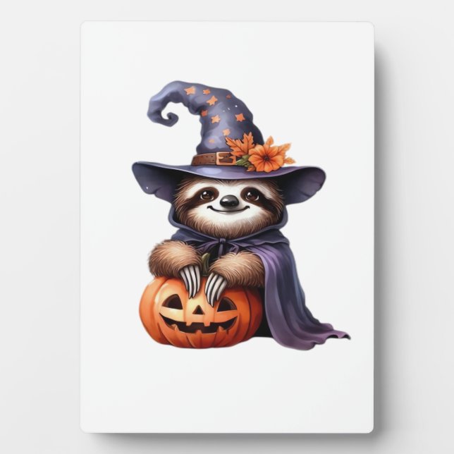 Sloth Halloween Outfit Classic T-Shirt Plaque (Front)