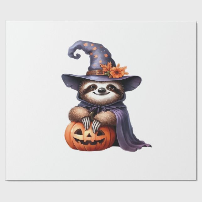 Sloth Halloween Outfit Classic T-Shirt Wrapping Paper (Flat)