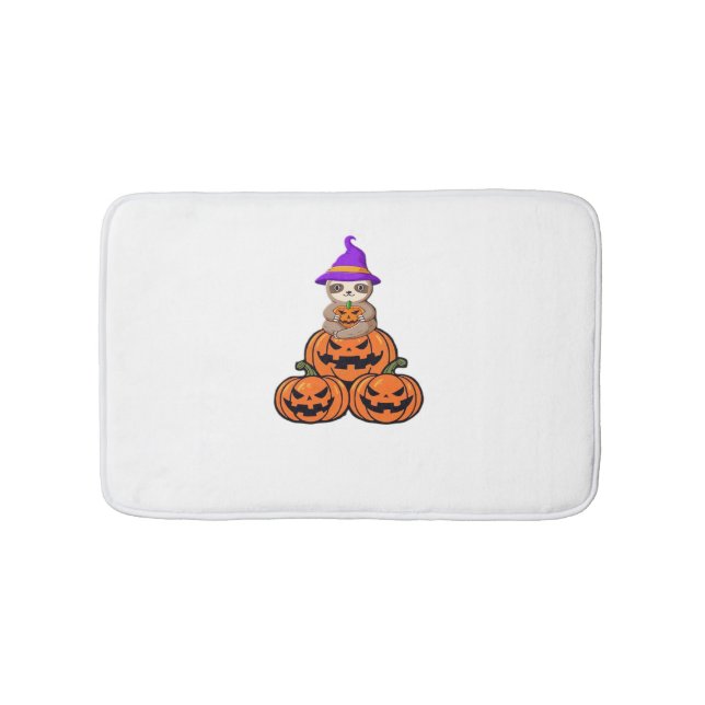 Sloth Halloween Premium T-Shirt Bath Mat (Front)