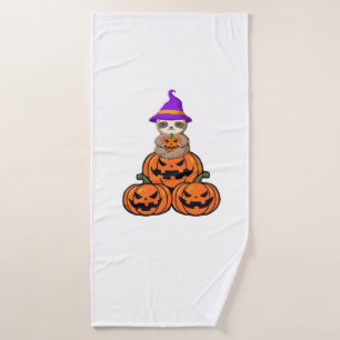 Sloth Halloween Premium T-Shirt Bath Towel