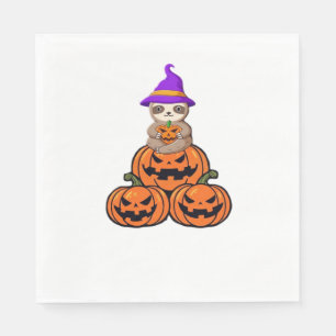 Sloth Halloween Premium T-Shirt Napkin