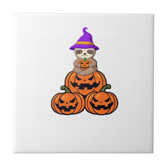Sloth Halloween Premium T-Shirt Tile (Front)