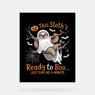 Sloth Halloween Sloths Cute Bat Vampire Essential  Acrylic Sign