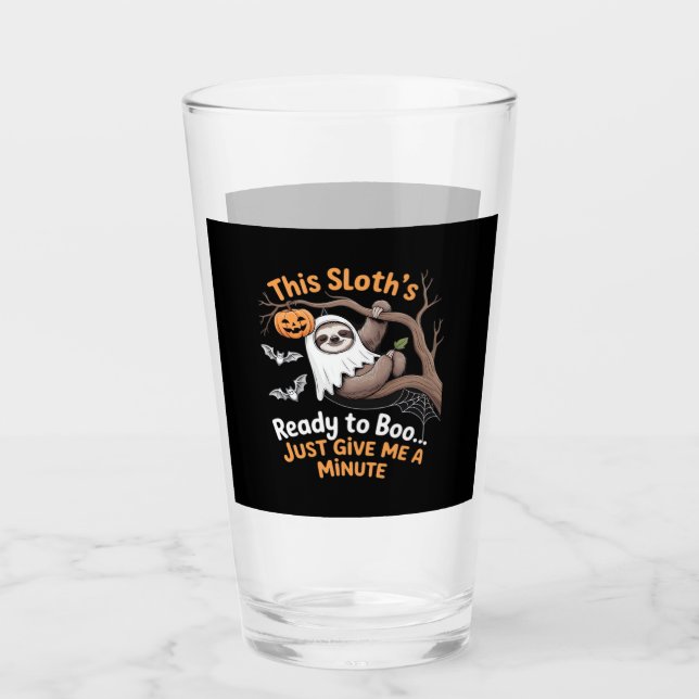 Sloth Halloween Sloths Cute Bat Vampire Essential  Glass (Front)