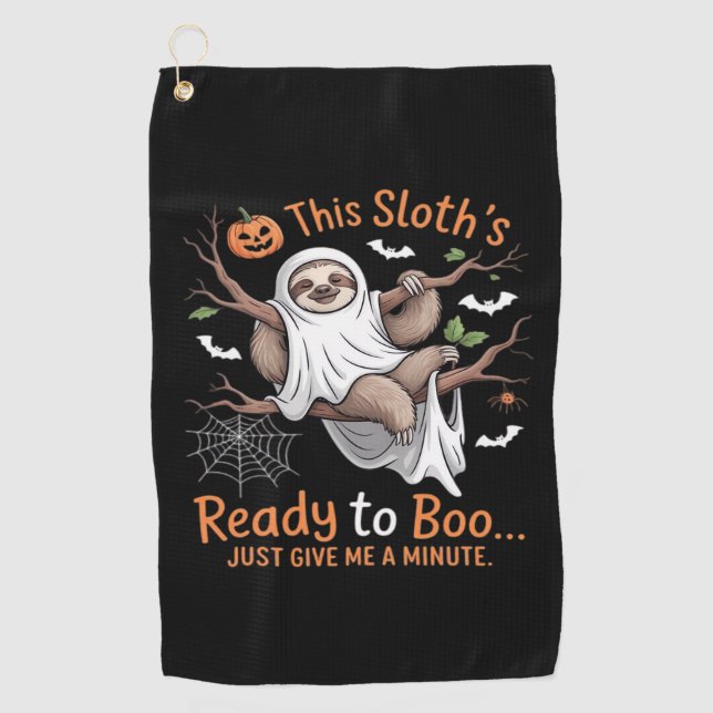 Sloth Halloween Sloths Cute Bat Vampire Essential  Golf Towel (Front)