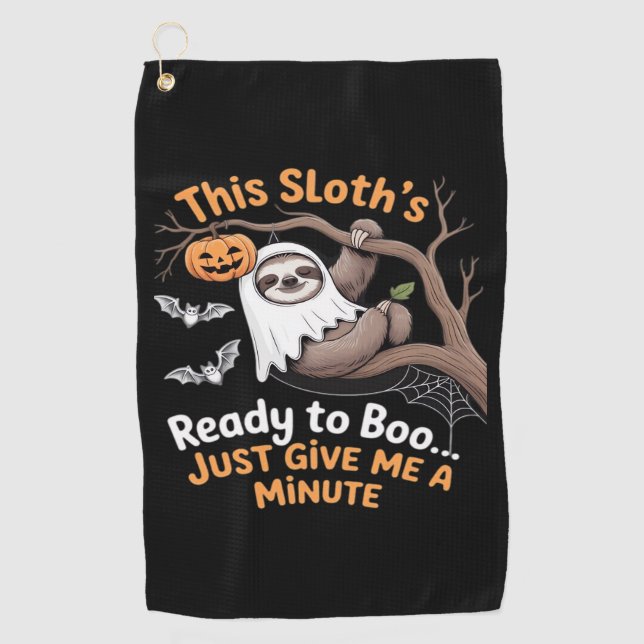 Sloth Halloween Sloths Cute Bat Vampire Essential  Golf Towel (Front)
