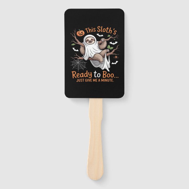 Sloth Halloween Sloths Cute Bat Vampire Essential  Hand Fan (Front)