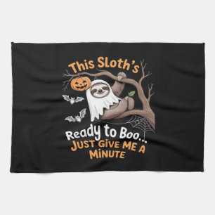 Sloth Halloween Sloths Cute Bat Vampire Essential  Kitchen Towel
