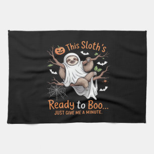 Sloth Halloween Sloths Cute Bat Vampire Essential  Kitchen Towel