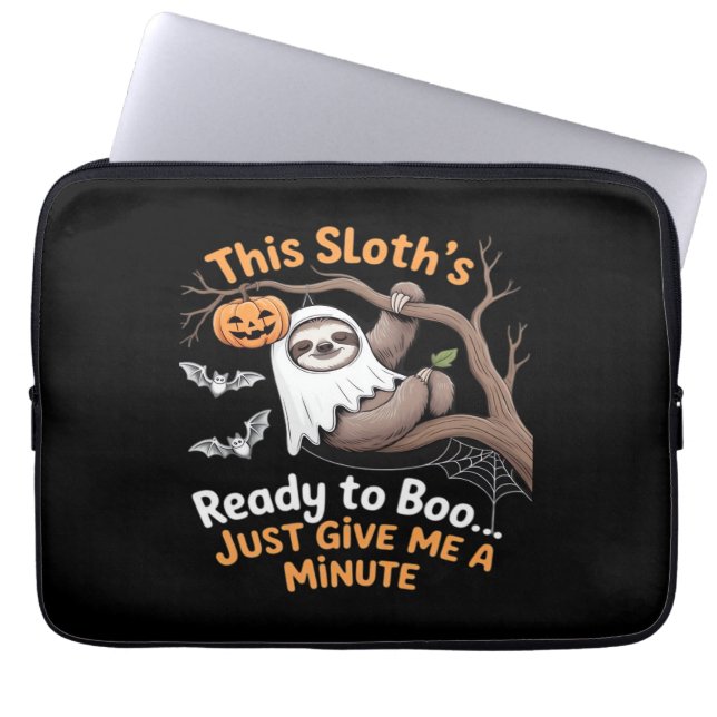 Sloth Halloween Sloths Cute Bat Vampire Essential  Laptop Sleeve (Front)