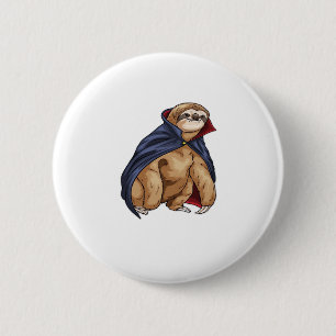 Sloth Halloween Vampire Classic T-Shirt 2 Inch Round Button