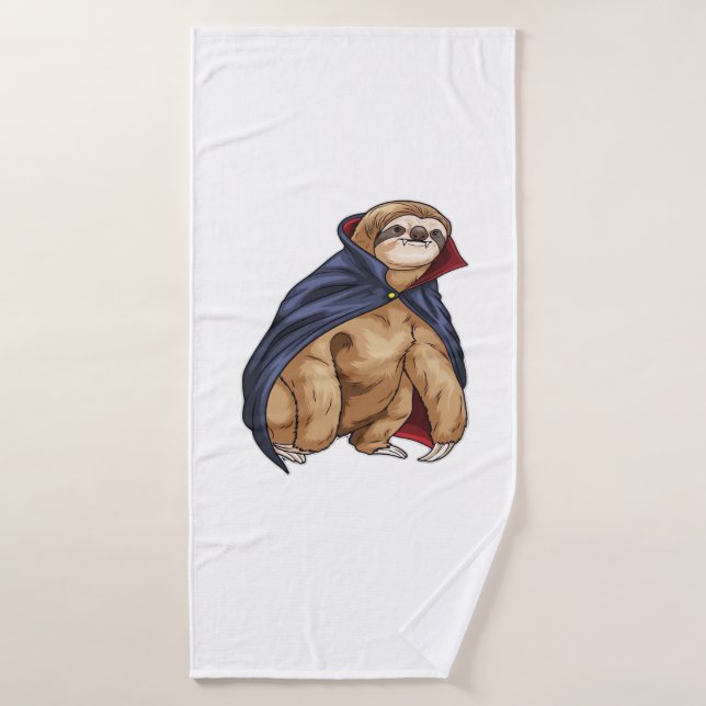 Sloth Halloween Vampire Classic T-Shirt Bath Towel (Bath Towel)