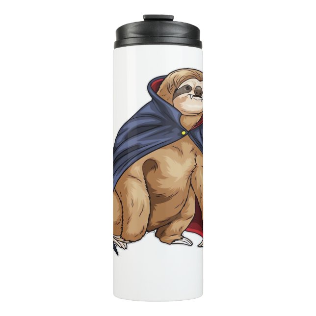 Sloth Halloween Vampire Classic T-Shirt Thermal Tumbler (Front)