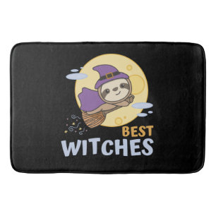 Sloth Halloween Witch Kids Witches Best Witches Bath Mat