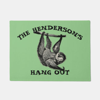 Sloth Hang Out Template Doormat