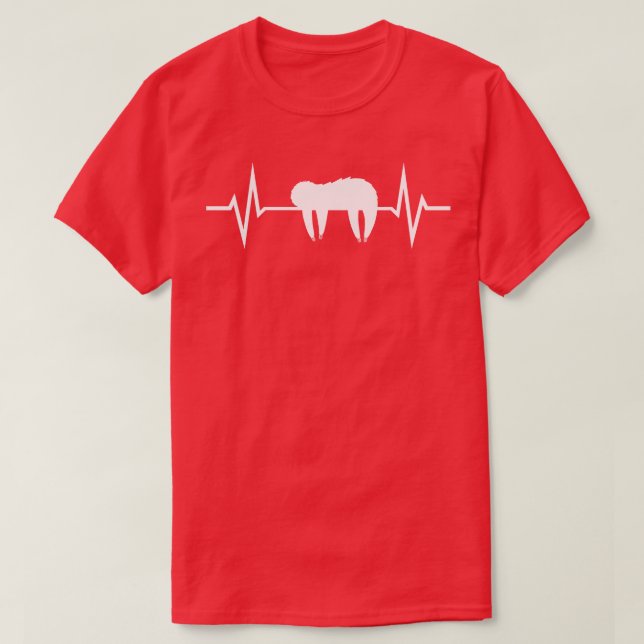 Sloth Heartbeart T-Shirt (Design Front)