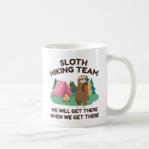 Sloth Hiking Team Coffee Mug