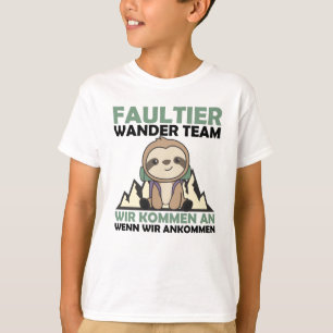 Sloth Hiking Team Mountaineer Sloths Hiking T-Shirt